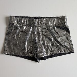 Sans Souci Silver sequined Mini short Small